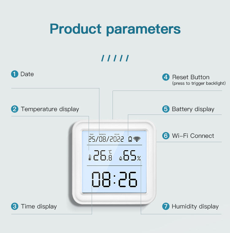 Graffiti Smart WiFi Temperature And Humidity Sensor
