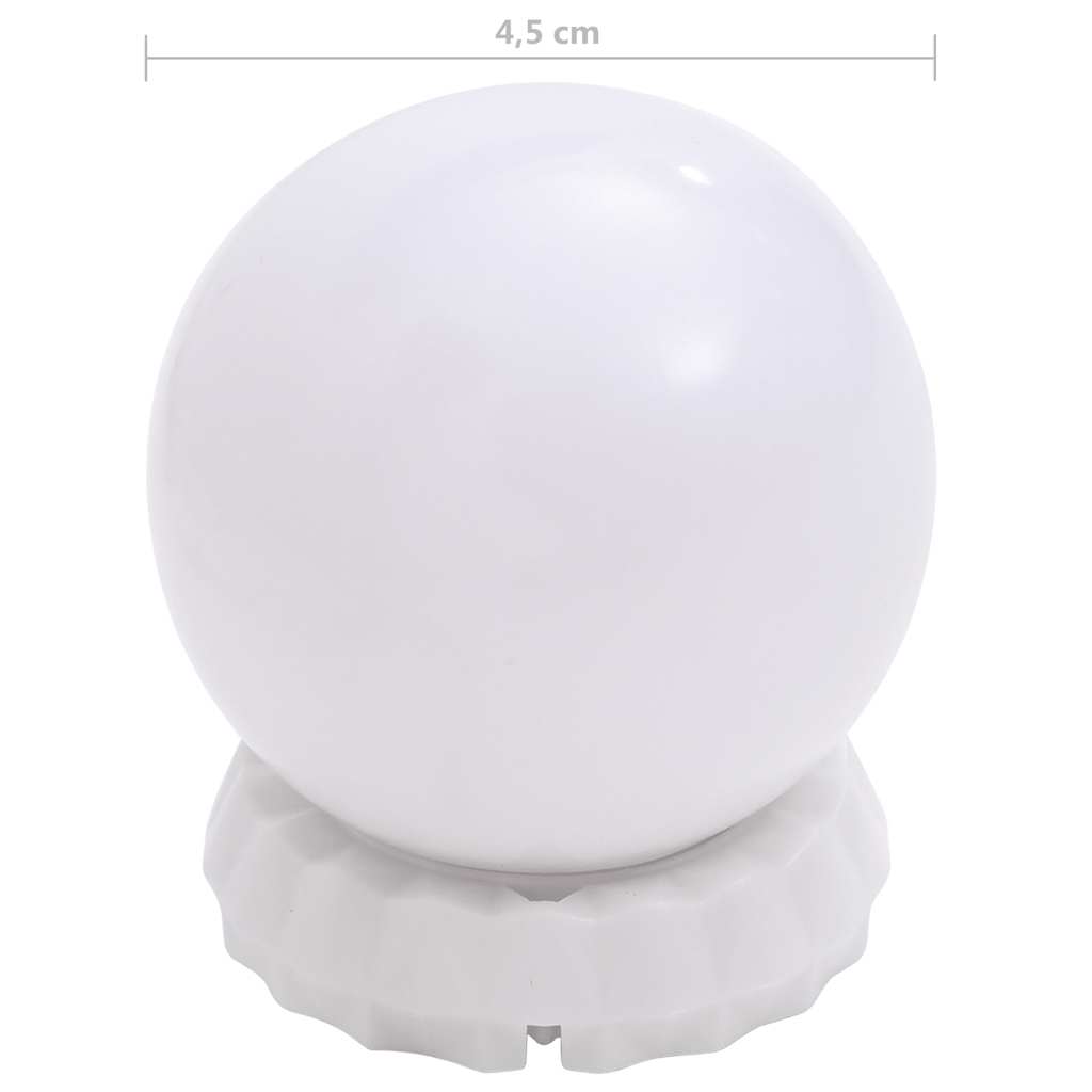 mirror light with 8 LED bulbs warm white and cool white