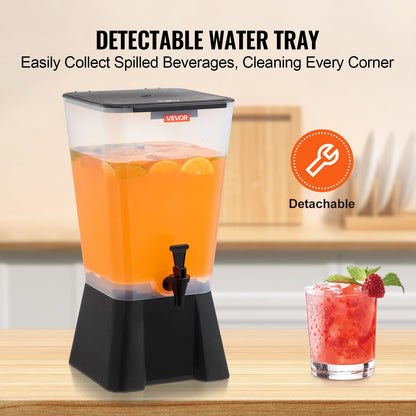5 Gallon Beverage Dispenser with No Drip Spigo