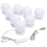 mirror light with 8 LED bulbs warm white and cool white