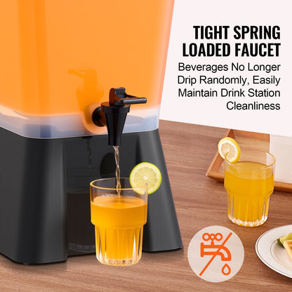 5 Gallon Beverage Dispenser with No Drip Spigo